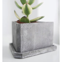 Load image into Gallery viewer, Geometric Cement Flower Pot
