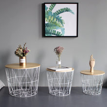 Load image into Gallery viewer, Small Iron Basket Table
