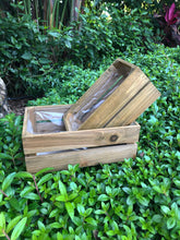 Load image into Gallery viewer, Set of 2 Wood Garden Crates
