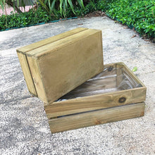 Load image into Gallery viewer, Set of 2 Wood Garden Crates
