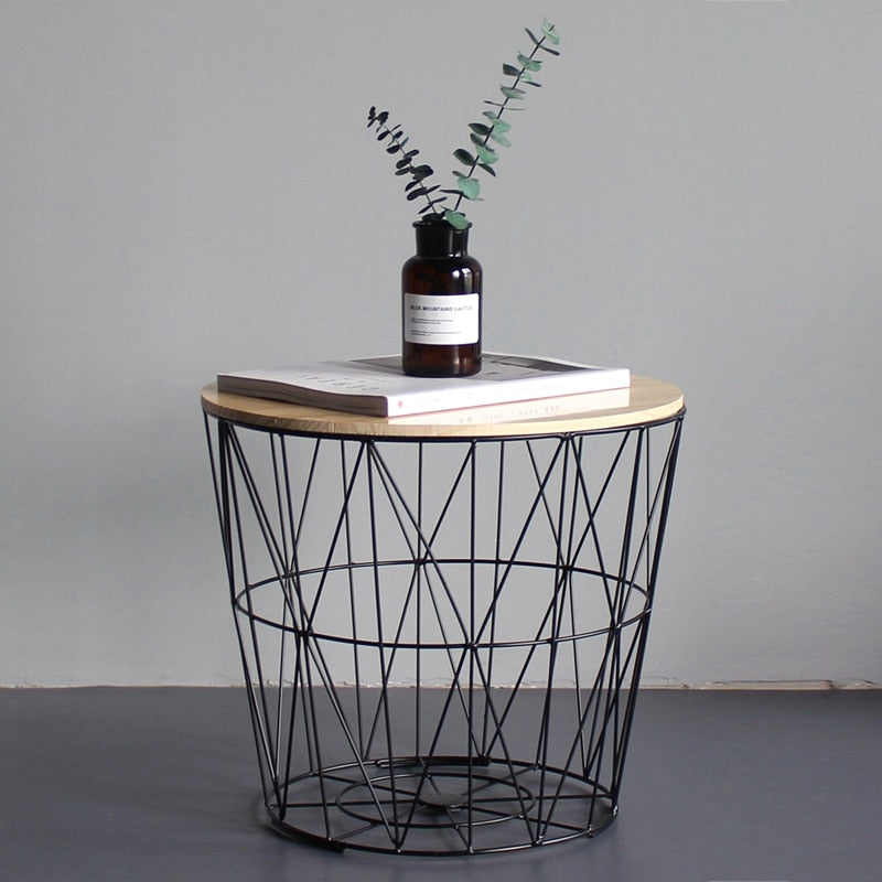 Small Iron Basket Table